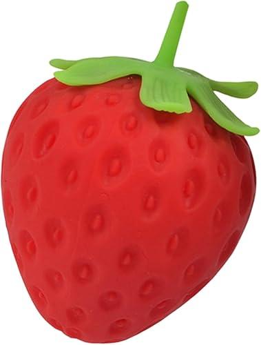 Strawberry Toy Sunny Days Strawberry for Stress Relief Slow Rise Fruit Squeeze Toy for Hand Exercise & Focus