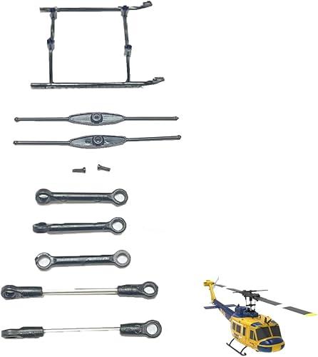 Replacement Parts Accessories for RC Helicoptor C032 Huey UH-1 Helicopter (Landing Gear + Connecting Rod + Flybar+)