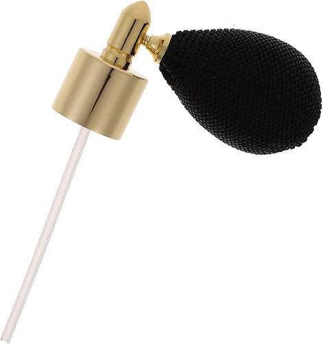 VILLCASE Replacement Spray Nozzle Pump Head for 18mm Perfume Bottles, Gold-black Gasbag Sprayer Accessory for Cosmetic Bottle Refilling and Fragrance Dispensing