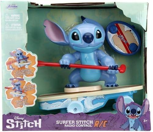Jada - Disney Radio Controlled Stitch Surfer - Character rotates 360° - Stands up by itself - Officially Licensed - Suitable for Ages 3+