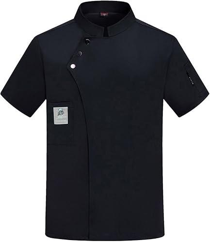 Unisex Chef Coat Short Sleeve Chef Jackets For Men Breathable Cook Shirts Personalized Restaurant Kitchen Working Uniform
