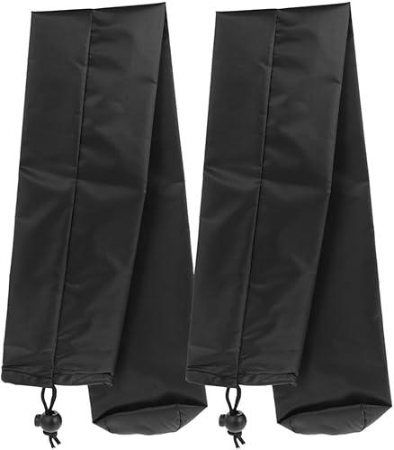 2Pcs Windshield Wiper Blade Covers - 26.3x3.7in Waterproof Polyester Protectors for RV - Car SUV and Truck Gray Wiper Blade Covers for Rain Snow and Bird Droppings