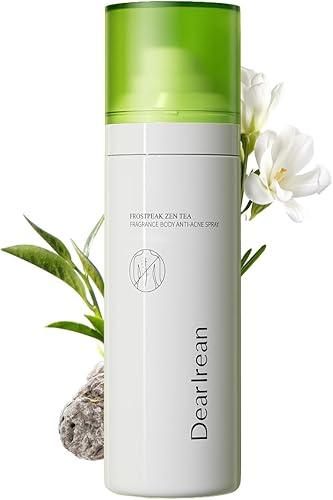 Dear Irean Salicylic Acid Body Acne Spray, Back Acne Treatment for Back, Chest, Shoulders, Clear, Soothe & Moisturize with Hyaluronic Acid, Body Acne Spray for Men, Women, 3.38 Oz