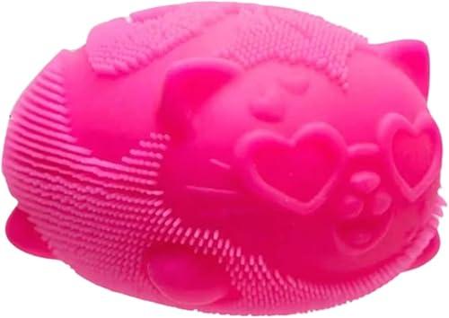 Wild Cats Fuzz Ball Sensory Squeeze Toy Soft Stress Relief Toys for Party Favors, ADHD, Autism, and Anxiety