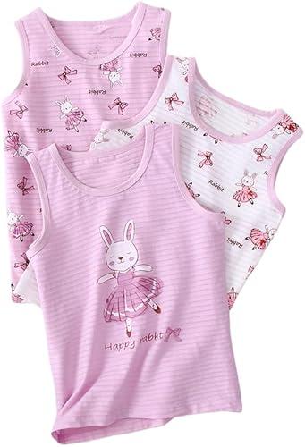 Pack of 3 Baby Girls Tank Tops Toddler Boys Sleeveless Undershirts Unisex Kids Summer Athletic Vest