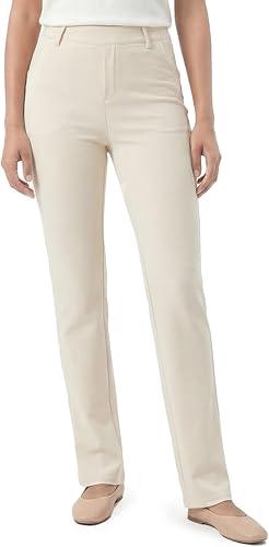 Zylioo Womens Tall Dress Pants 32" 34" Inseam Stretch Yoga Work Slacks Slim Straight Leg Business Casual Leggings