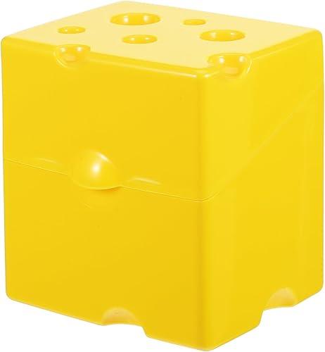 Garneck Sliced Cheese Storage Container Plastic Butter Block Cheese Slice Storage Box with Flip Lid Cheese Slice Holder Sliced Cheese Saver Keeper for Refrigerator Food