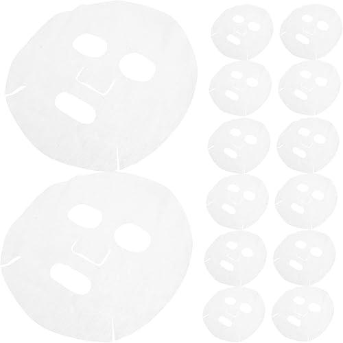 Ipetboom 400pcs White Compressed Facial Mask Sheets Blank Face Mask Cover for Skin Care Home Spa DIY Treatment Paper Face Pads