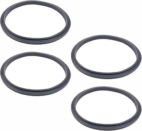 4 Pack Blender Gasket O-Ring Seal, 3.9 Inch Rubber Replacement Part for 600W/900W Blender Suction & Flat Grinding Blades, Easy to Install (Not fit for Nutri Ninja, NutriBullet, Magic Bullet)