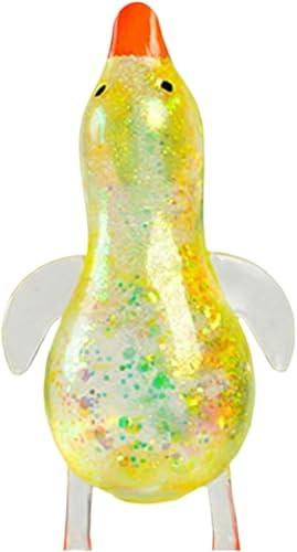 Cute Duck Squishy Sugar Stress Ball,Soft Yellow Duck Stress Relief Sugar Ball Squishy Ultra Squishy and Moldable Slow Rise Relaxing Sensory Fidget Stress for Anxiety Relief