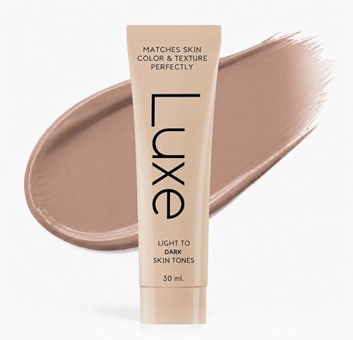 Luxe Color Changing Foundation for Women – Instantly Adapts to Your Skin Tone – Buildable Light-to-Medium Coverage – 12-Hour Wear – Natural Dewy Finish - Medium Dark