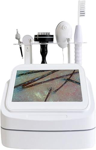 5 in 1 Scalp Skin Hair Follicle Scalp Detector, Multifunction Hair Care Machine Hair Analyzer, 70X 200X Lens Scalp Health Detection for Home Salon Beauty Salon