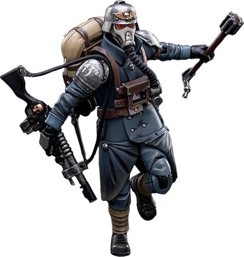 JOYTOY Warhammer 40K Astra Militarum Death Korps of Krieg Veteran Squad Guardsman 1/18 Action Figures Joy Toy Mecha Figure Model