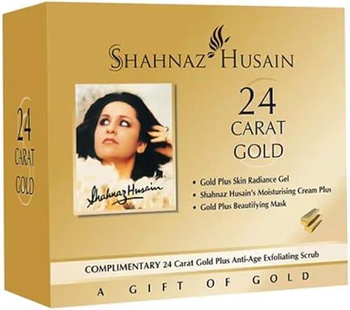 Shahnaaz-Husain's 24 Carat Gold Beauty Care Kit, Premium Skincare Treatment Set, 190 Grams