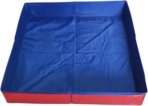 PVC Folding Pet Swimming Pool, 50×50cm Cool Cat and Dog Swimming Pool, Non-Inflatable Dog Paddling Pool, Small Pet Bathtub
