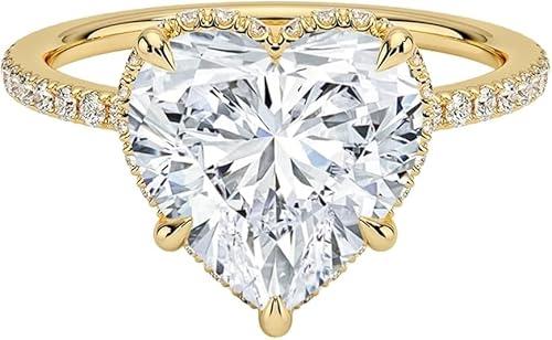 3 CT Engagement Rings for Women | Solitaire Wedding Bridal Rings Sets | IGI Certified Lab Grown Diamond VVS1-2 10K/14K/18K Solid Rose/White/Yellow Gold | Anniversary Christmas Ring For Her (E-F Color)