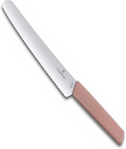 Victorinox Kitchen Swiss Modern 8.5" Bread Knife Apricot-Rose 6.9076.22W5B