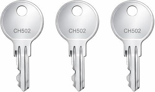 CH507 Replacement Truck Tool Box Keys, 3-Pack, Compatible with UWS Delta Better Built Bauer Toolbox Locks, Select Your Key Code CH501–CH550