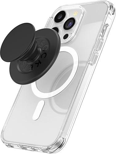PopSockets Phone Grip for MagSafe, Magnetic Holder, Phone Stand, Black - Black