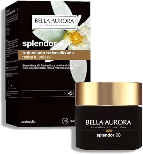 BELLA AURORA Splendor 60 Crema Anti-edad Día | Efecto Lifting 3D | Ácido Hialurónico | Protección Solar SPF 20