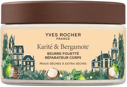 Yves Rocher Karite & Bergamot Body Butter– Limited Edition Christmas New Year Gift – Nourishing Balm for Dry & Very Dry Skin – Shea Butter Delicate Bergamot Scent 250 ml / 8.4 fl.oz