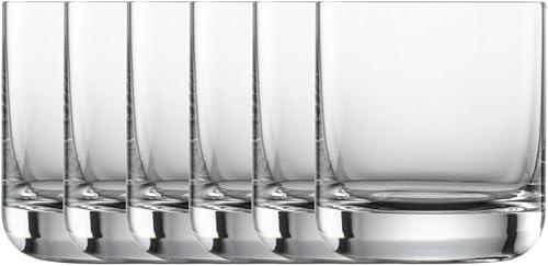 Schott Zwiesel Simple Whisky Glass (Set of 6), Straightline Tumbler for Whisky, Dishwasher Safe Tritan Crystal Glasses, Made in Germany (Item No. 123664)