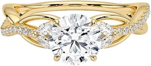 1-3 CT Moissanite Engagement Ring
