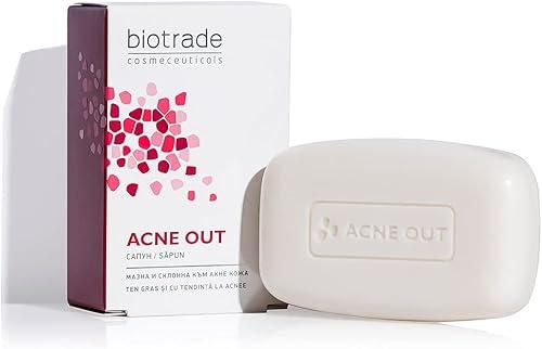 Biotrade Acne Out Soap Oily & Acne Prone Anti Acne Pimples Blackheads Whiteheads Care the Skin