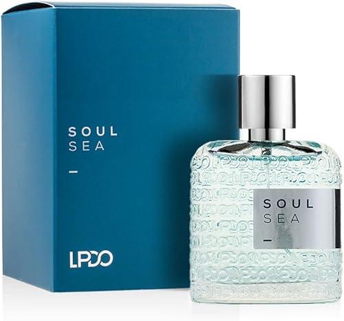 LPDO Soul Sea EDP Unisex 100ml Perfume - Marine Fragrance with Sea Breeze Accord & Bergamot - Heart of Seaweed, White Flowers & Pepper - Base Notes of Amber, Cedar and Marine Wood - Made in Italy