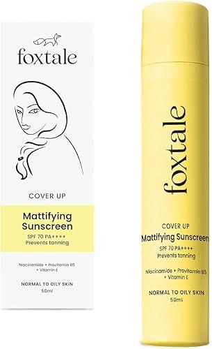 Gel-Cream Sunscreen for Oily Skin | Oil Control Sunscreen with PA++++ & Niacinamide | UVA UVB Protection | Prevents Tan | Lightweight, Pore-minimising, No White Cast
