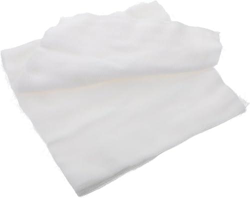 VICASKY 100pcs Cotton Gauze Masks for Beauty Salons Soft and Breathable Facial Mask for for Daily Skincare and Exfoliating Treatments White
