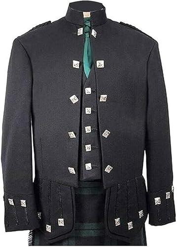 Custom Made Scottish Sheriffmuir Doublet Kilt Jacket with Vest Wool Pride Argyle Waistcoat Jackets