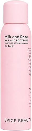 Milk & Rose Hair & Body Mist | Hydrating Floral Mist for Hair, Skin & Clothing | Rose, Goat Milk & Skin-Loving Ingredients | 6.7 oz