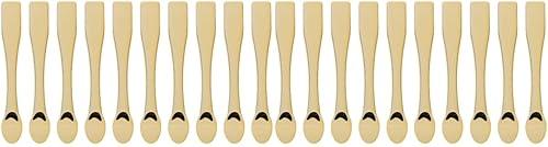 Mobestech 20Pcs Beauty Spatulas Makeup Spatulas Skin Care Spatulas Eye Cream Mask Spoons Sample Spoons Disposable Makeup Tools for Women Girls Makeup Mixing and Sampling