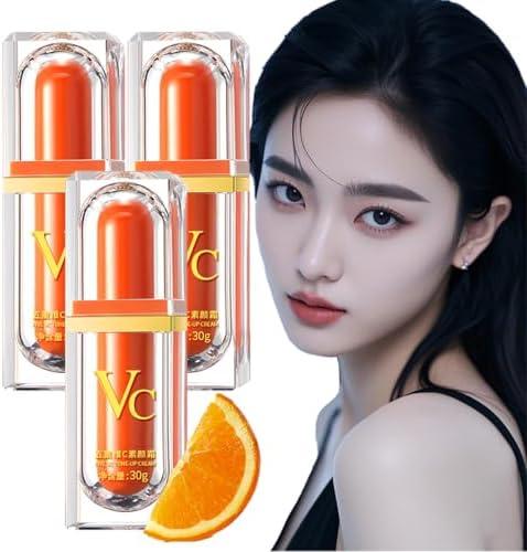 XIRUJNFD Vitamin C Makeup Tone Up Cream, Five Vitamin C Tone-Up Cream, Multi 4-In-1 Face, Concealer, Face Primer and Makeup (3)