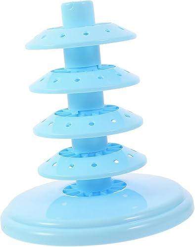 Candy Marshmallow Display Stand Cake Pops Display Tower Multi-Holes Lollipop Holder Tiered Organizer for Store Party Wedding 6.69X5.31X5.31 Inch