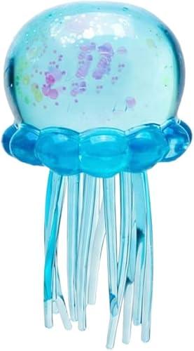 Squishy Fidget Toys Sensory Slow Rise Jumbo Squishy Cute Octopus Stress Balls Toy Big Squishies Slow Rising Fidget Classic Squeeze Toys Stress & Anxiety Relief for Adults and Kids(Blue)