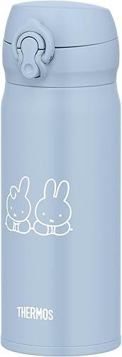 Thermos JNL-406B ASB Vacuum Insulated Portable Mug, 13.5 fl oz (400 ml), Miffy Ash Blue, Easy to Clean, Lightweight Type, One-Touch Opening, Stainless Steel Bottle, Hot and Cold