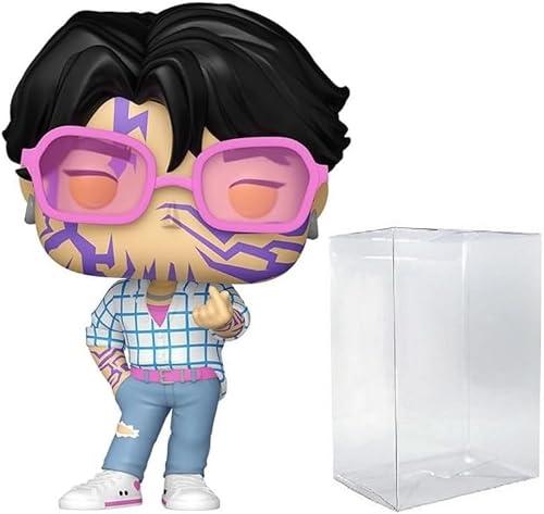 Funko Pop! Anime: Kpop Demon Hunters - Jinu Saja Boys Demon Pattern Limited Edition Chase Vinyl Figure (Bundled with Compatible Box Protector Case), Multicolored, 3.75 inches