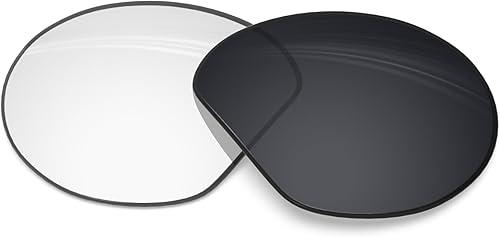BLAZERBUCK Anti-salt Polarized Replacement Lens for Oakley Meta HSTN OW8002-51mm Smart Glass, Optimal Tint & Clear Vision