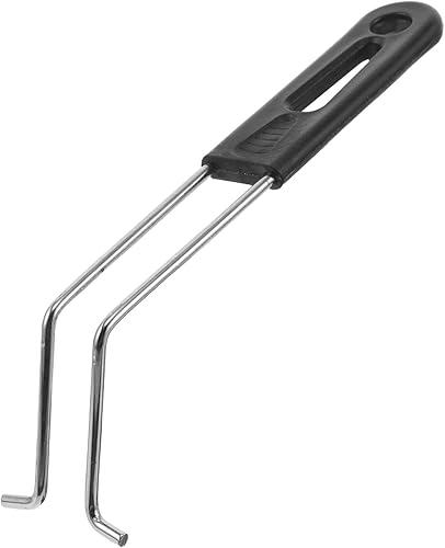 VOSAREA Fry Basket Handle Replacement, Stainless Steel Egg Ring Handle Replacement Multifunctional Fryer Basket Detachable Part Supplies