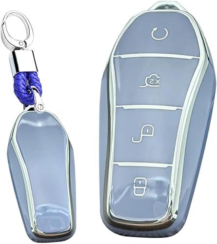 TPU Key Fob Cover 4 Button Key Shell Fit For BYD Han Ev Tang Dm/Qin PLUS/Song Pro/MAX/Yuan Buckle Key Cover