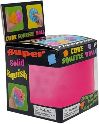 Squishy Fidget Stress Ice Cube, Classic Slow Rising Squeeze Squishies Sensory Fidget Cube for Everyone Stress Relief