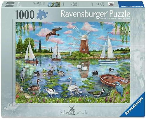 Ravensburger Puzzle 12001716 Coastal Landscape Illustrated Landscape Puzzle with 1000 Pieces, for Adults and Children from 14 Years