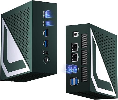 Mini PC AMD Ryzen AI 9 HX 370(12 Cores | 80 Tops | Radeon 890M), Win-11 Pro, 64G DDR5, 1T PCIE4.0 SSD, Mini Gaming Desktop Computers Dual 2.5G LAN, Oculink/USB 4.0 /Triple Display 8K/WiFi7