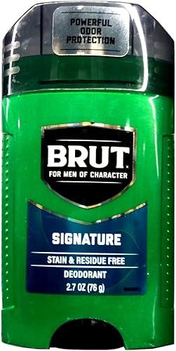 Brut Deodorant Signature Fragrance 2.7 oz / 76 g (Pack of 6)
