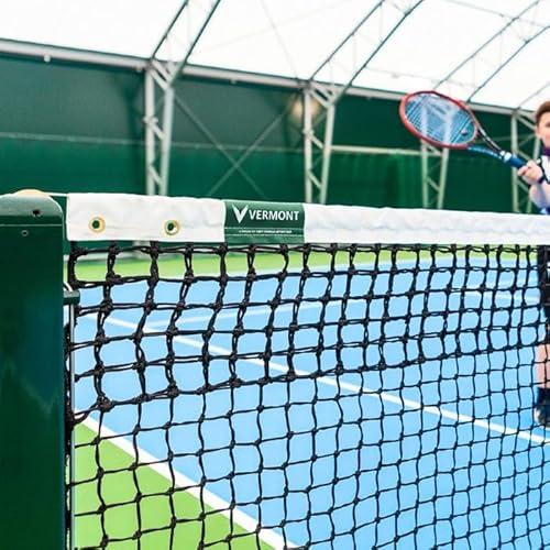 VERMONT Tennis Net – Championship Quality, Heavy-Duty HDPE | 42ft Doubles or 33ft Singles | 4 Thickness Options (2mm–3.5mm)