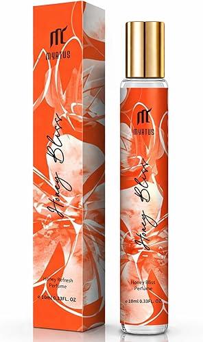 Long Lasting Perfume for Women, 0.33 fl.oz Gourmand Oriental Fragrance in Glass Bottle, Portable Roll On Eau de Parfum for Day & Night Alcohol Free Perfumes
