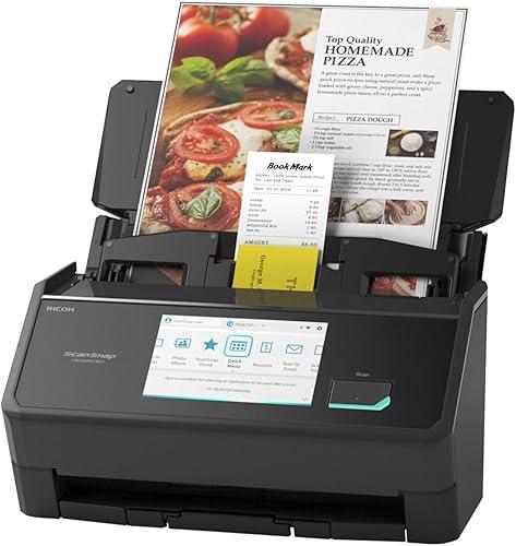 ScanSnap iX2500 Wireless or USB High-Speed Cloud Enabled Document, Photo & Receipt Scanner with Large 5" Touchscreen and 100 Page Auto Document Feeder for Mac or PC, Black — 17% off