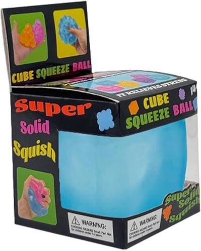 Ice Cube Squeeze Squishy,Soft Fidget Stress Ball,Malt Sugar Squishies,Slow Rise Relief Sensory for Anxiety Stress